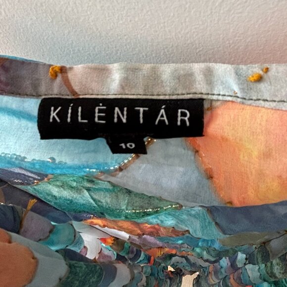 Kilentar - Mami Beaded Chiffon Maxi Dress - Picture 3 of 6